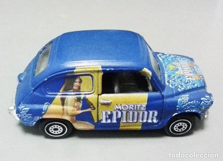 Coches a escala: SEAT 600. escala 1/43 publicidad cerveza MORITZ EPIDOR marca GUISVAL.