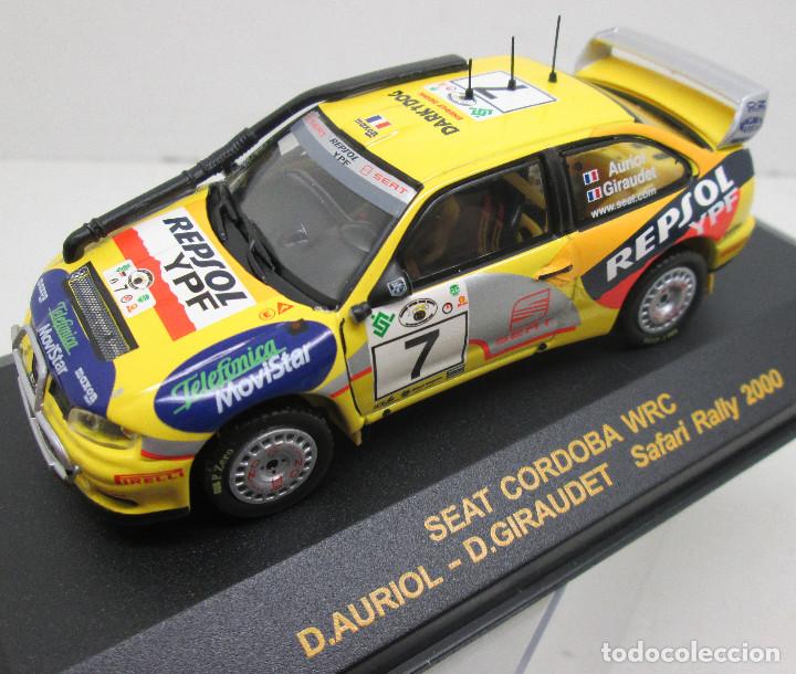 Voitures &agrave; l'&eacute;chelle: SEAT CORDOBA WRC,AURIOL-GIRAUDET,Safari rallye 2000....RALLY CAR COLLECTION PLANETA DEAGOSTINI 1/43
