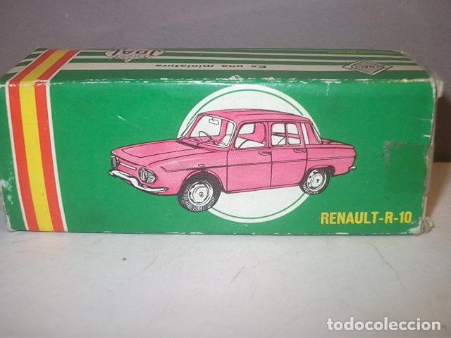 Auto in scala: Caja *Vac&iacute;a* empty box Renault 10 ref. 104, 1/43, Joal, Made in Spain. Original a&ntilde;os 60,BARATA