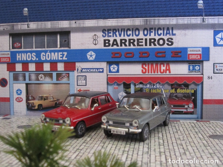 Model Cars: DIORAMA 1/43 SIMCA-DODGE-BARREIROS........jr dioramas.....