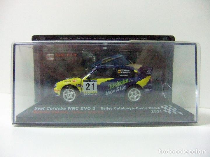 Coches a escala: SEAT CORDOBA WRC EVO 3 RALLYE CATALUNYA COSTA BRAVA 2001 CA&Ntilde;ELLAS - IXO ESCALA 1:43 COCHE