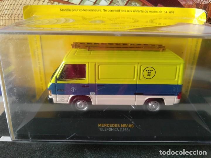 Auto in scala: MERCEDES MB100 TELEFONICA 1988, IXO ALTAYA , 1/43, TEST, DESCATALOGADO, RAREZA, ULTIMA UNIDAD