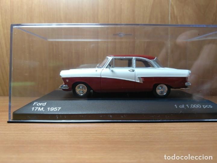 Coches a escala: FORD 17M,   DE  1957,   WHITEBOX,  NUEVO,   1/43  SERIE LIMITADA.