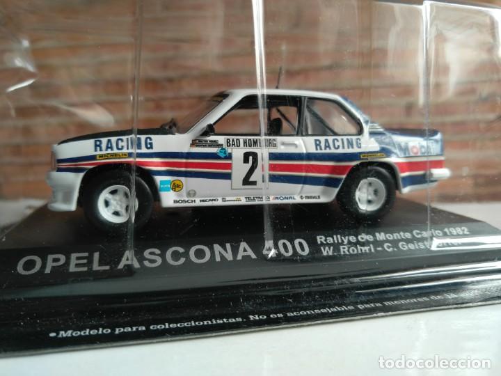 Coches a escala: OPEL ASCONA  400  RALLYE DE MONTE CARLO, 1982, W.ROHRL - C GEISTDORFER, IXO ALTAYA, 1/43, NUEVO