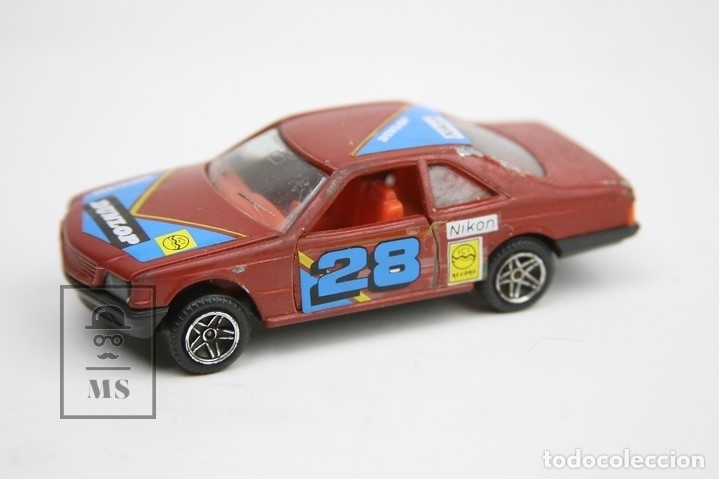 Coches a escala: Coche de Juguete - Mercedes 500-SEC - Guisval - Dunlop, Nikon - Escala 1/43
