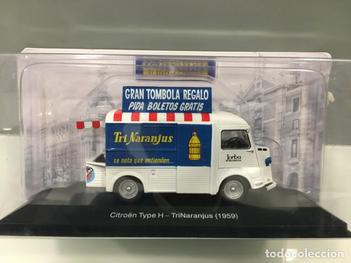 Coches a escala: Veh&iacute;culo de reparto y servicio citro&Euml;n type h- trinaranjus (1959) con matr&iacute;cula de barcelona. 1/43