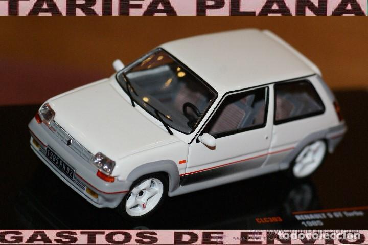 Coches a escala: RENAULT 5 GT TURBO 1985 ESCALA 1:43 DE ixo EN SU CAJA defecto le falta el limpia trasero