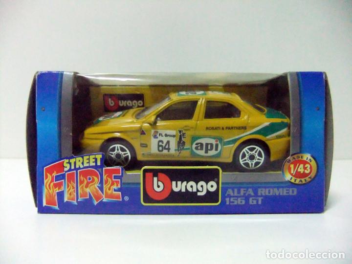 Coches a escala: ALFA ROMEO 156 GT - BURAGO BBURAGO STREET FIRE COD. 4123 ESCALA 1:43 - COCHE AUTOM&Oacute;VIL MINIATURA API