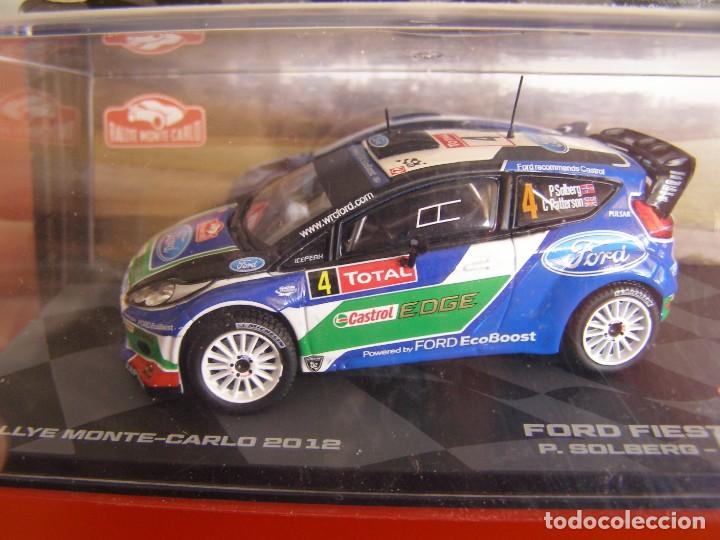 Voitures &agrave; l'&eacute;chelle: 1/43 FORD FIESTA RS WRC DE P. SOLBERG,  NUEVA COLECCION RALLY MONTECARLO ITALIA, EAGLE MOSS ALTAYA.