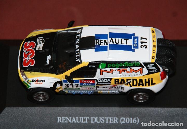 Voiture Miniature 1/43 Renault Duster #317 Emiliano Spataro – Rallye Dakar 2016 – Modèle Collector Ixo