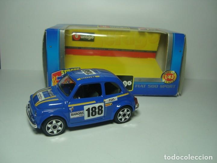 Coches a escala: FIAT 500 SPORT DE BURAGO BBURAGO 1,43 NUEVO EN SU CAJA