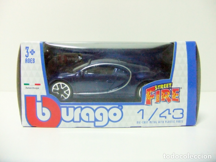 Coches a escala: BUGATTI CHIRON - BURAGO BBURAGO STREET FIRE ESCALA 1:43 - COCHE AUTOM&Oacute;VIL MINIATURA SUPERCAR