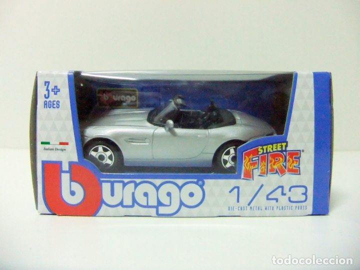 Auto in scala: BMW Z8 - BURAGO BBURAGO STREET FIRE ESCALA 1:43 - COCHE AUTOM&Oacute;VIL CABRIO MINIATURA