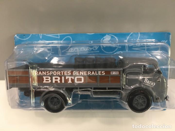 Coches a escala: CAMI&Oacute;N PEGASO ENASA HISPANO 66 G (1947, TRANSPORTES BRITO) ESCALA 1/43.