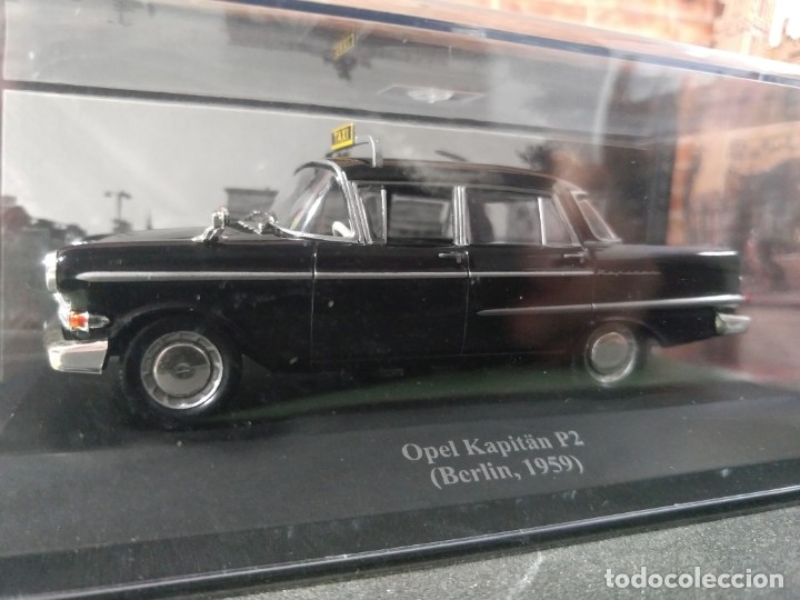 Carros em escala: OPEL CAPITAN P2, TAXI BERLIN 1959, NUEVO, ESCALA 1/43 IXO ALTAYA