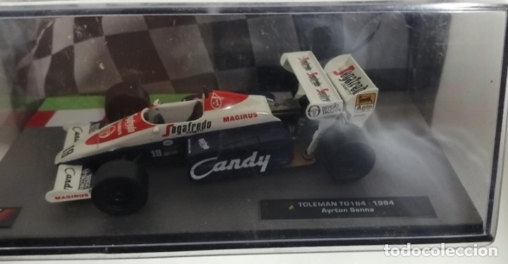 Coches a escala: TOLEMAN TG184 AYRTON SENNA 1984 SALVAT 1:43