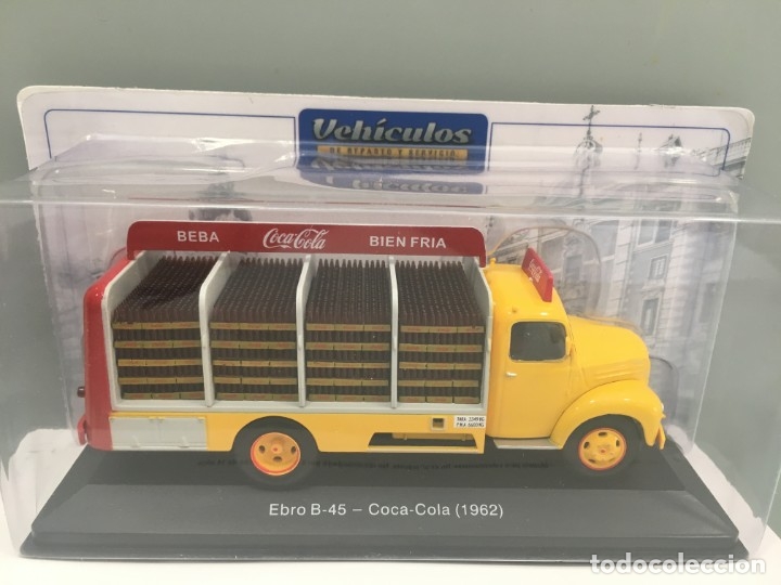 Voitures &agrave; l'&eacute;chelle: CAMI&Oacute;N DE REPARTO EBRO B-45. COCA- COLA. 1962. ESCALA 1/43