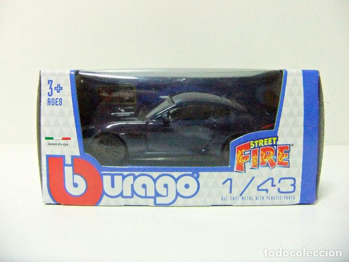 Coches a escala: JAGUAR F-TYPE R DYNAMIC - BURAGO BBURAGO STREET FIRE ESCALA 1:43 - COCHE AUTOM&Oacute;VIL AZUL OSCURO