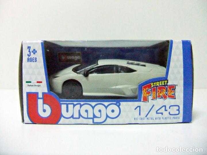 Coches a escala: LAMBORGHINI REVENT&Oacute;N - BURAGO BBURAGO STREET FIRE ESCALA 1:43 - COCHE AUTOM&Oacute;VIL SUPERDEPORTIVO LUJO