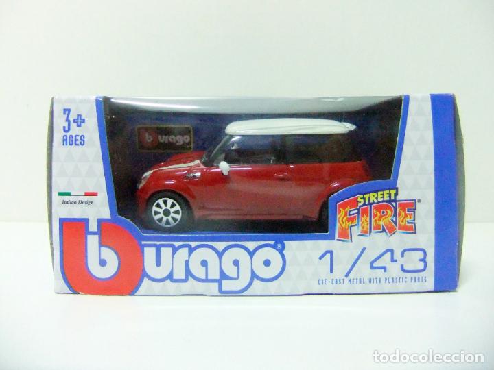 Coches a escala: MINI COOPER S - BURAGO BBURAGO STREET FIRE ESCALA 1:43 - COCHE AUTOM&Oacute;VIL MINIATURA BMW AUTO