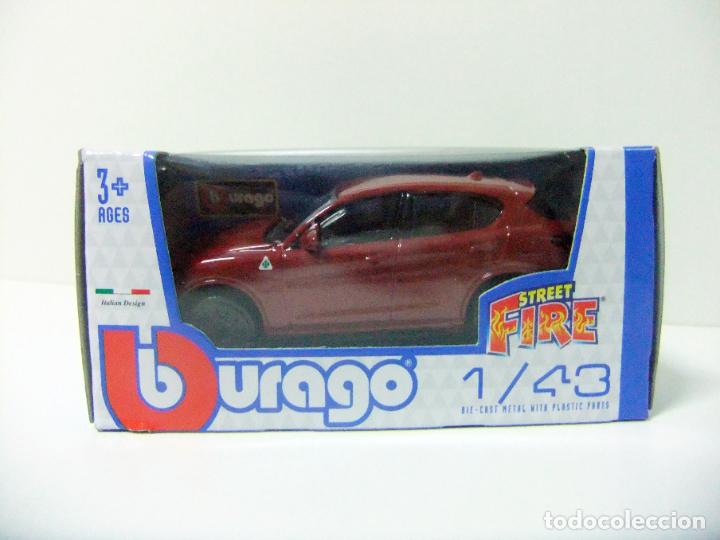 Coches a escala: ALFA ROMEO STELVIO - BURAGO BBURAGO STREET FIRE ESCALA 1:43 - COCHE SUV AUTOM&Oacute;VIL MINIATURA