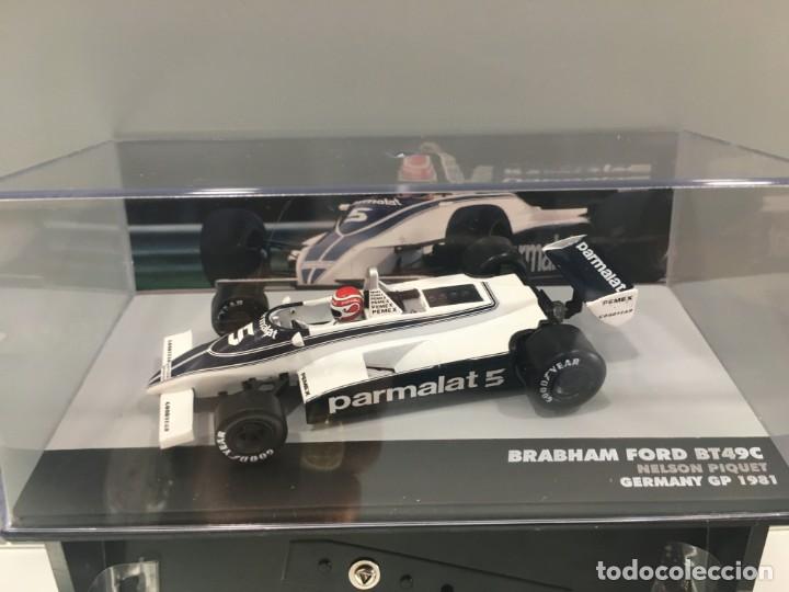 Auto in scala: Coche formula 1 brabham ford bt49c nelson piquet germany gp 1981. escala 1/43. referencia 9.