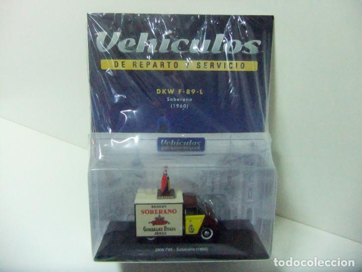 Carros em escala: DKW F-89-L SOBERANO 1960 SALVAT ESCALA 1:43 - F89 L GONZALEZ BYASS FURGONETA REPARTO MATR&Iacute;CULA C&Aacute;DIZ