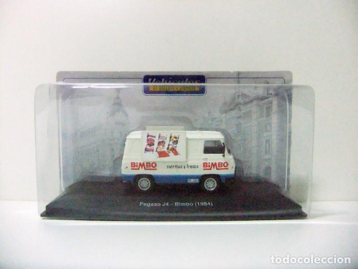 Model Cars: PEGASO J4 BIMBO 1984 - SALVAT ESCALA 1:43 - COCHE FURG&Oacute;N FURGONETA SAVA REPARTO MATR&Iacute;CULA BARCELONA