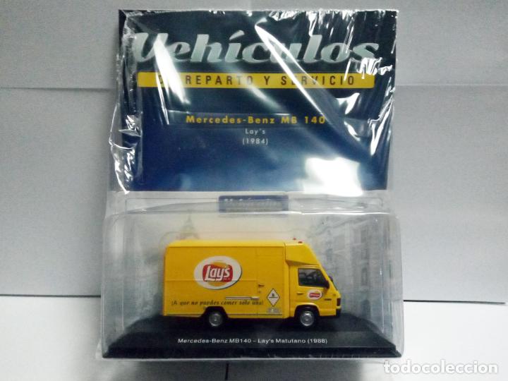 Voitures &agrave; l'&eacute;chelle: MERCEDES BENZ MB140 LAY&acute;S MATUTANO 1988 SALVAT ESCALA 1:43 FURGONETA MB 140 MATR&Iacute;CULA BARCELONA LAYS