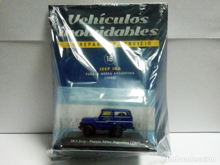 Voitures &agrave; l'&eacute;chelle: IKA JEEP FUERZA A&Eacute;REA ARGENTINA 1964 - SALVAT ESCALA 1:43 - COCHE EJ&Eacute;RCITO ARGENTINO AVIACI&Oacute;N