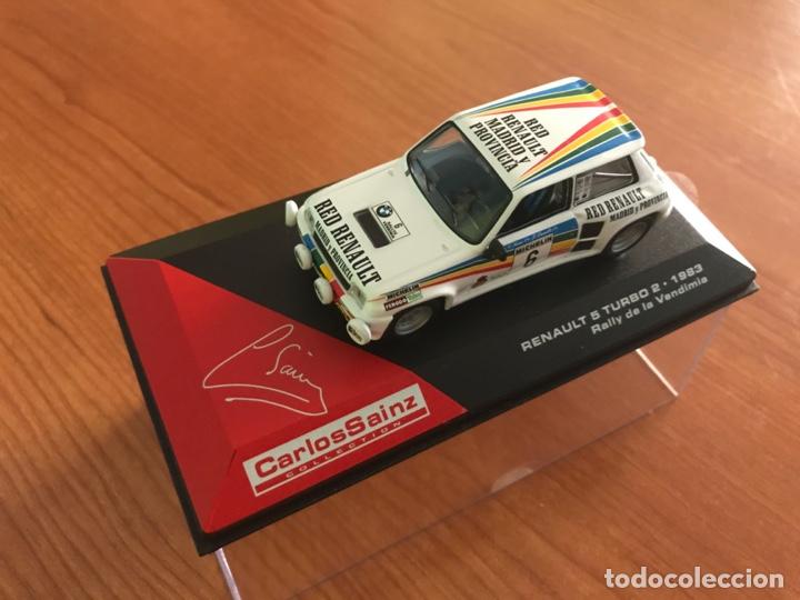 Voitures &agrave; l'&eacute;chelle: RENAULT 5 TURBO 2 1983 RALLY DE LA VENDIMIA CARLOS SAINZ-JUANJO LACALLE 1:43 ALTAYA + FASCICULO Cri