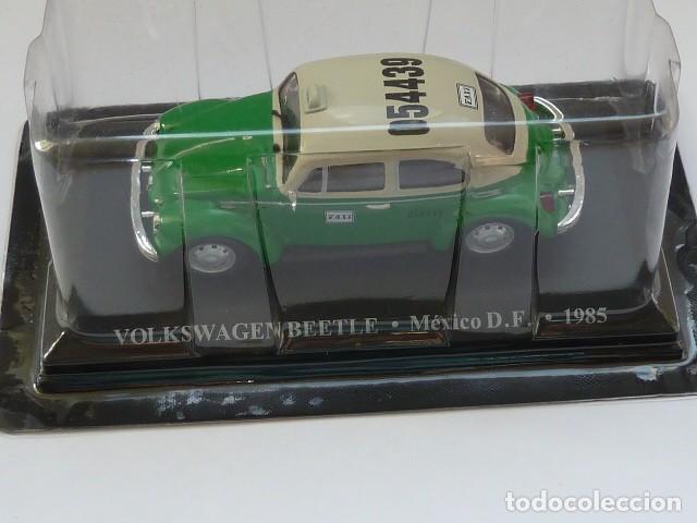 Voitures &agrave; l'&eacute;chelle: Coche Wolkswagen Beetle de Mexico D.F. de 1985, Coleccion Taxis del Mundo Altaya 2001