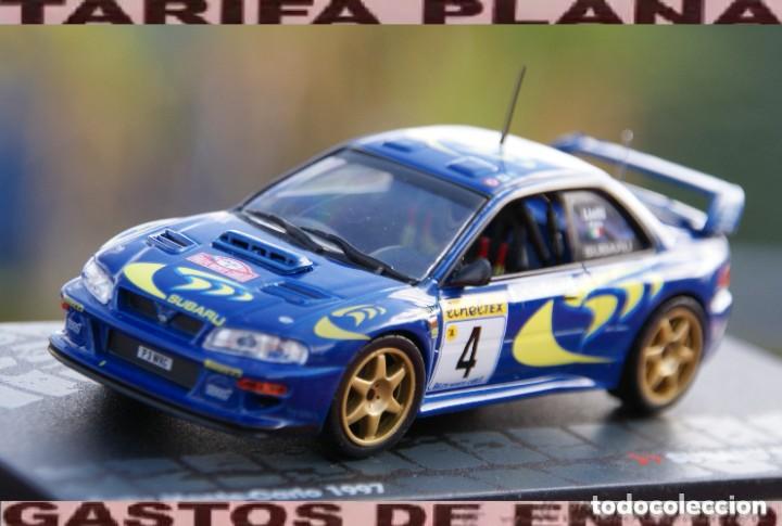 Coches a escala: SUBARU IMPREZA RALLYE DE MONTECARLO 1997 LIATTI ESCALA 1:43 DE ALTAYA EN SU CAJA