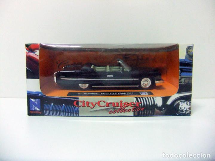 Voitures &agrave; l'&eacute;chelle: CADILLAC COUPE DE VILLE 1976 NEWRAY CITYCRUISER COLLECTION ESCALA 1:43 - COCHE GM NEW RAY CITY