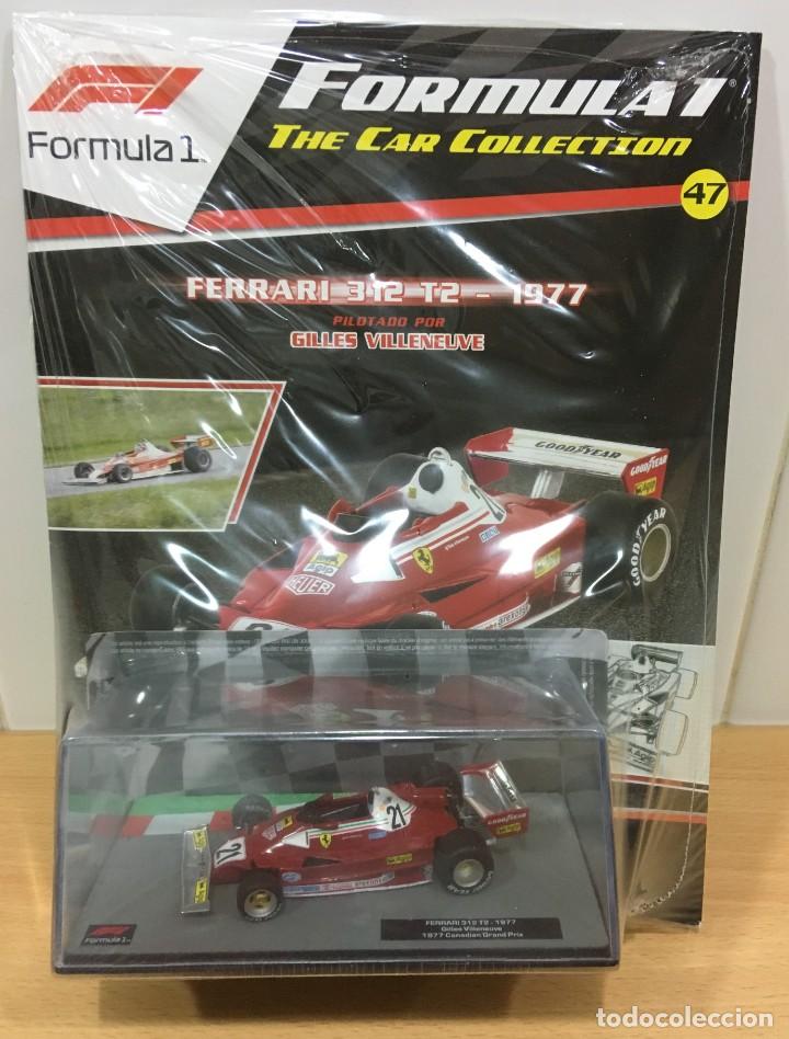 Voitures &agrave; l'&eacute;chelle: F&Oacute;RMULA 1 THE CAR COLLECTION F1 47 - FERRARI 312 T2 (1977) - GILLES VILLENEUVE. IXO SALVAT, 1/43