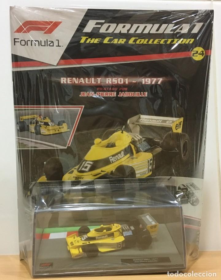 Auto in scala: F&Oacute;RMULA 1 THE CAR COLLECTION F1 24 - RENAULT R501 (1977) - JEAN PIERRE JABOUILLE. IXO SALVAT, 1/43