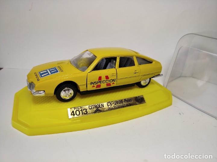 Coches a escala: CITROEN CX PALAS INSPECCION AUTOPISTA DE LA MARCA MIRA ESCALA 1,43 NUEVO EN SU CAJA .RAREZA