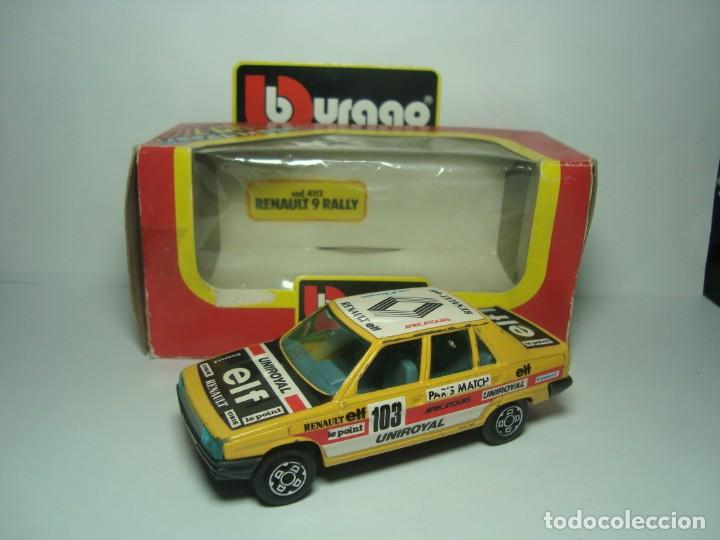 Coches a escala: RENAULT 9 DE LOS PRIMEROS BURAGO BBURAGO 1,43 RALLYE EN SU CAJA