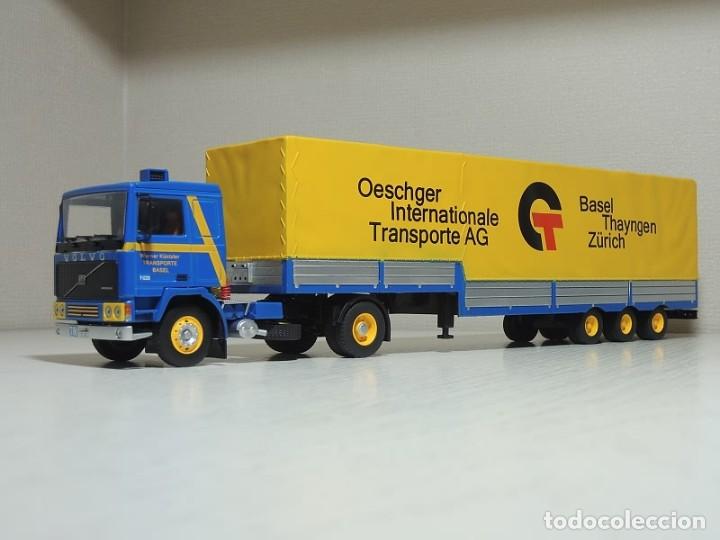 Auto in scala: VOLVO F12 TRANSPORTE AG ZURICH - IXO ALTAYA 1/43 - TRAILER
