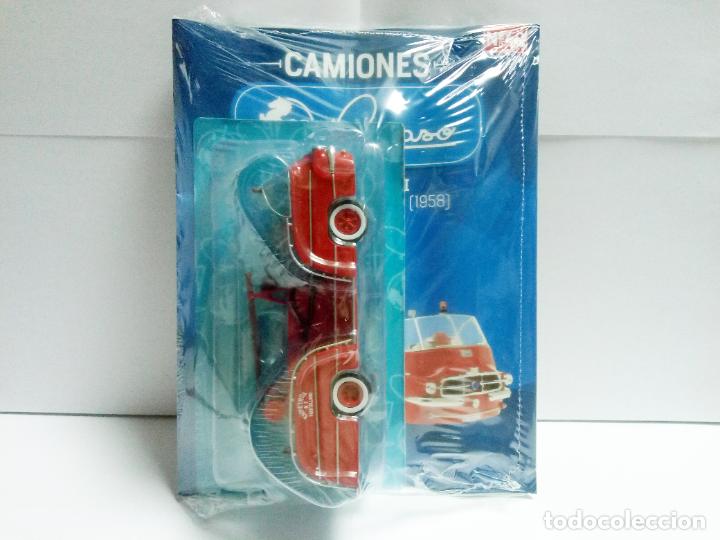 Auto in scala: CAMI&Oacute;N PEGASO 140 DCI BOMBEROS PUERTOLLANO 1958 - SALVAT ESCALA 1:43 ENPETROL N&ordm; 7 MATR&Iacute;CULA MADRID