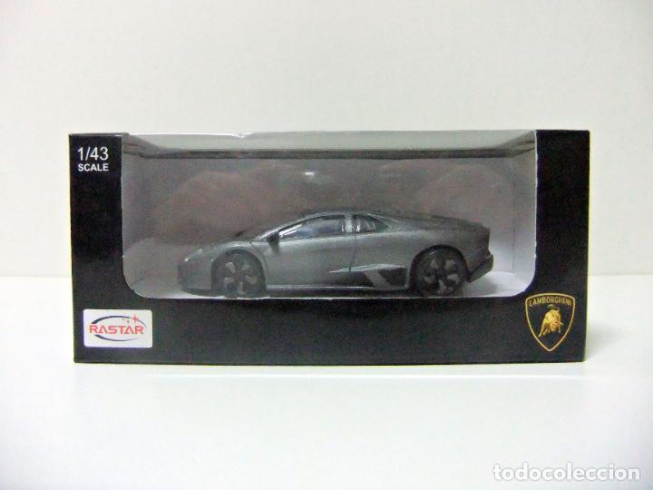 Voitures &agrave; l'&eacute;chelle: LAMBORGHINI REVENT&Oacute;N - RASTAR ESCALA 1:43 - COCHE AUTOM&Oacute;VIL ITALIA SUPERDEPORTIVO LUJO GRIS