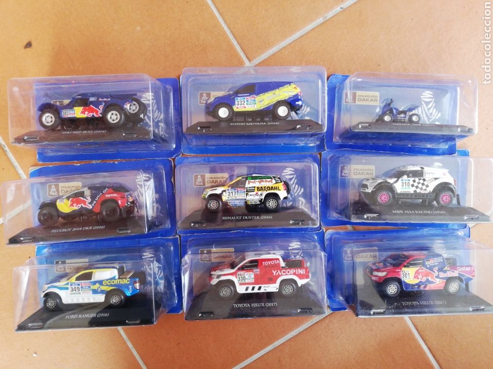 Model Cars: Lote colecci&oacute;n Dakar escala 1:43( lote de 9 productos)