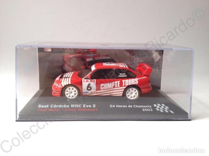 Modellautos: Coche Rally Seat C&oacute;rdoba WRC EVO 2 / Yvan Muller - 24 Horas Chamonix 2003 (Escala 1:43) ixo,rallye