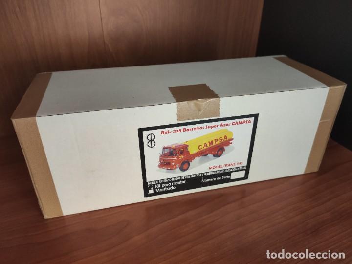 Auto in scala: CAMION BARREIROS SUPER AZOR CAMPSA, 1/43 ,MODELTRANS NUEVO, DESCATALOGADO,