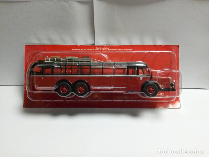 Model Cars: AUTOB&Uacute;S MERCEDES BENZ 0 10000 1938 HACHETTE FRANCE SALVAT 1:43 BUS M&Uuml;NCHEN AUTOCAR BUSES DEL MUNDO O