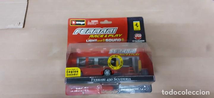 Voitures &agrave; l'&eacute;chelle: BLISTER BBURAGO FERRARI 430 SCUDERIA 1/43 ENGNE SOUNDS . NUEVO EN CAJA