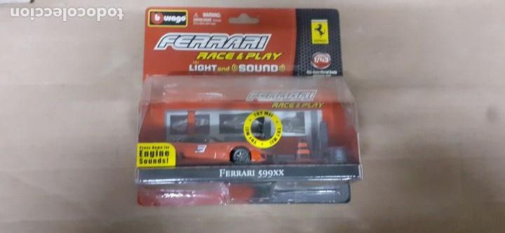 Voitures &agrave; l'&eacute;chelle: BLISTER BBURAGO FERRARI 599 XX 1/43 ENGNE SOUNDS . NUEVO EN CAJA
