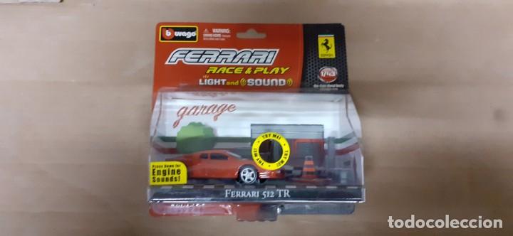Voitures &agrave; l'&eacute;chelle: BLISTER BBURAGO FERRARI 512 TR 1/43 ENGNE SOUNDS . NUEVO EN CAJA