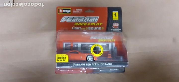 Voitures &agrave; l'&eacute;chelle: BLISTER BBURAGO FERRARI 599 GTB FIORANO 1/43 ENGNE SOUNDS . NUEVO EN CAJA