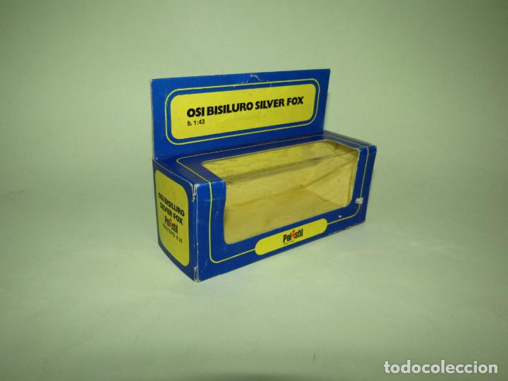 Auto in scala: Antigua Caja Vac&iacute;a del OSI BISILURO SILVER FOX de POLISTIL de POLITOYS Made in Italy - A&ntilde;o 1970-80s.